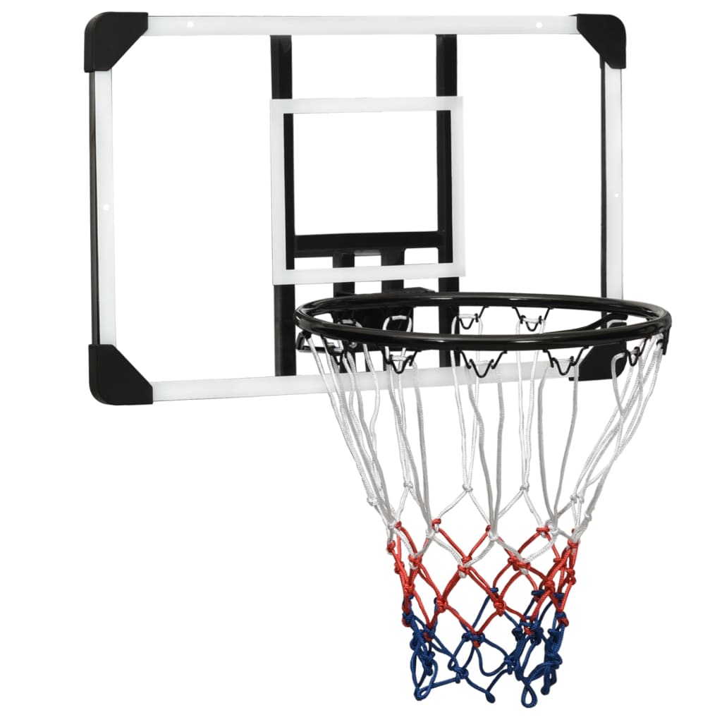 Basketball board, transparent, 71x45x2.5 cm, polycarbonate