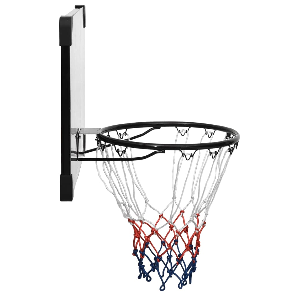 Basketball board, transparent, 71x45x2.5 cm, polycarbonate