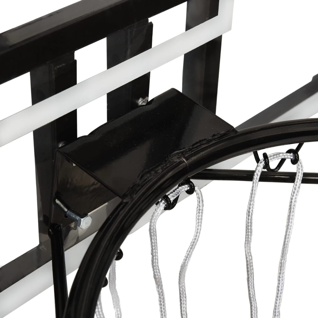 Basketball board, transparent, 71x45x2.5 cm, polycarbonate