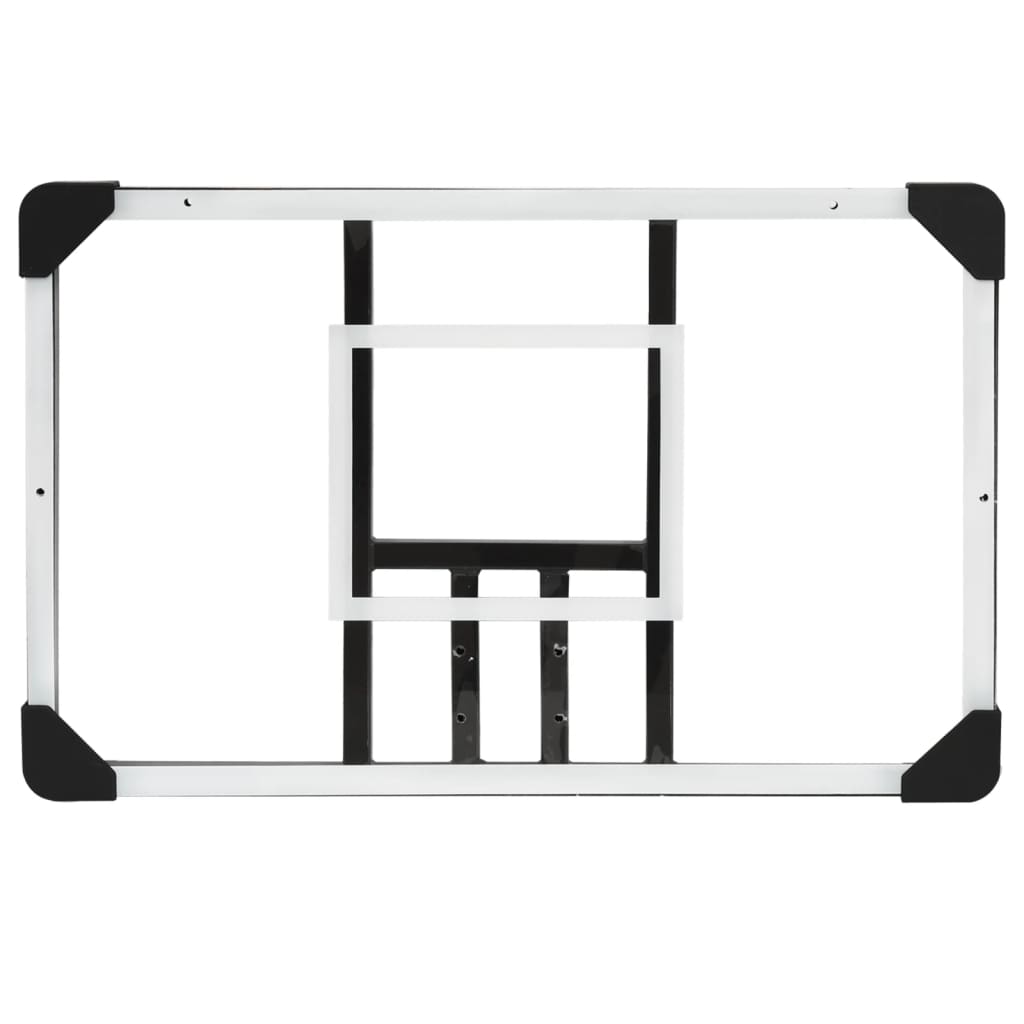Basketball board, transparent, 71x45x2.5 cm, polycarbonate