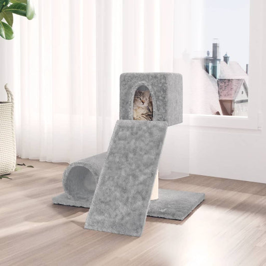 Cat set, sisal rope poles, light grey, 59 cm