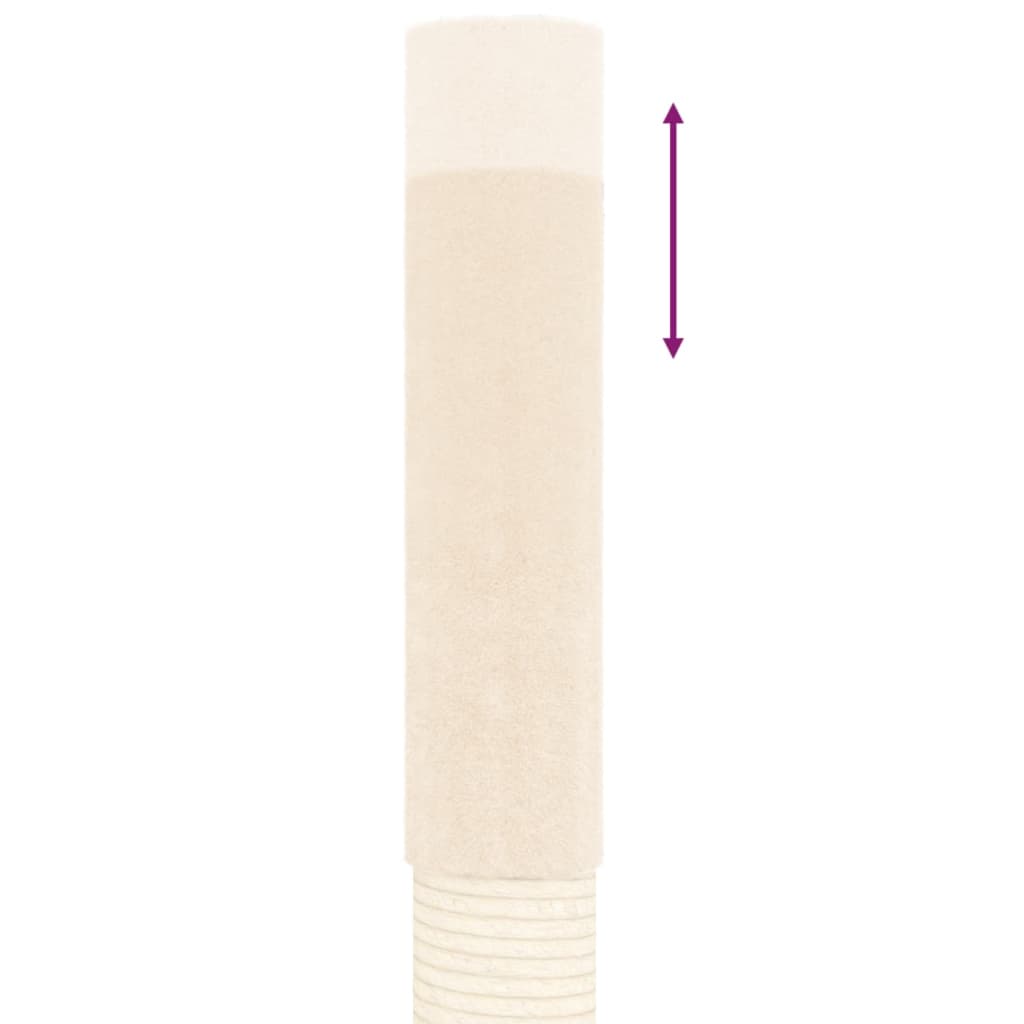 Ansamblu pisici din podea până la tavan, crem, 277-303 cm