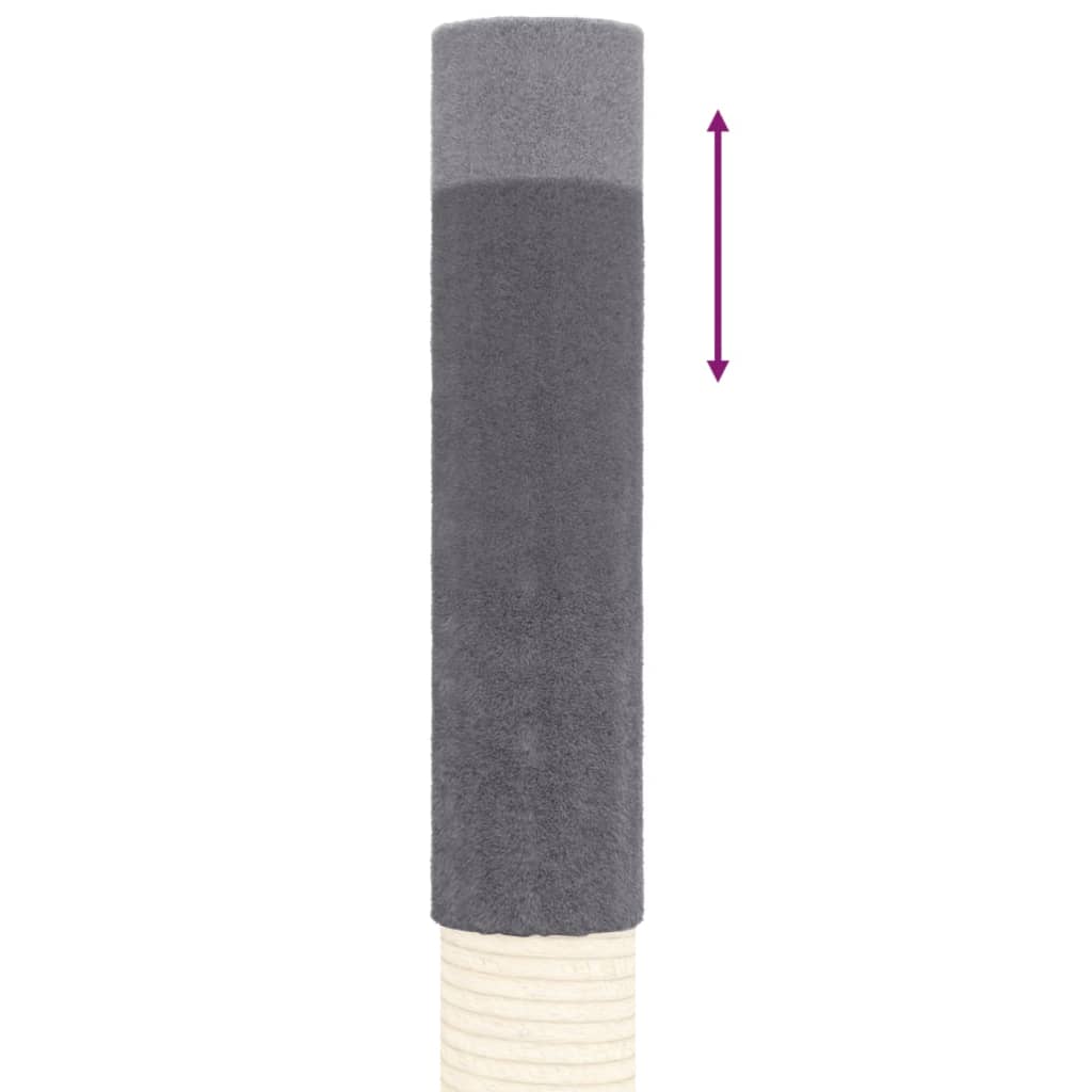 Ansamblu pisici din podea până la tavan, gri închis, 277-303 cm