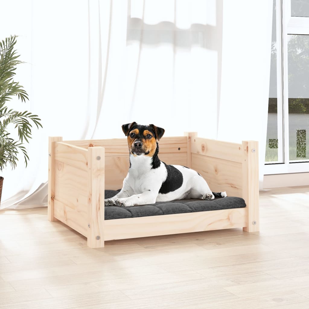 Dog bed, 55.5x45.5x28 cm, solid pine wood