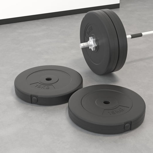 Weight plates, 2 pcs., 30 kg, cement