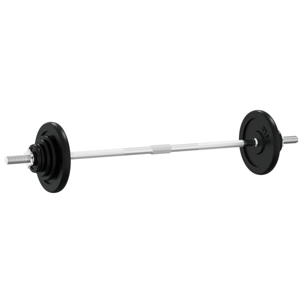 Dumbbell set with discs, 30 kg, cast iron
