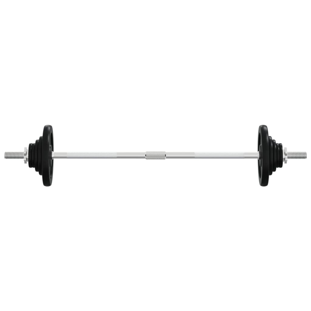 Dumbbell set with discs, 30 kg, cast iron