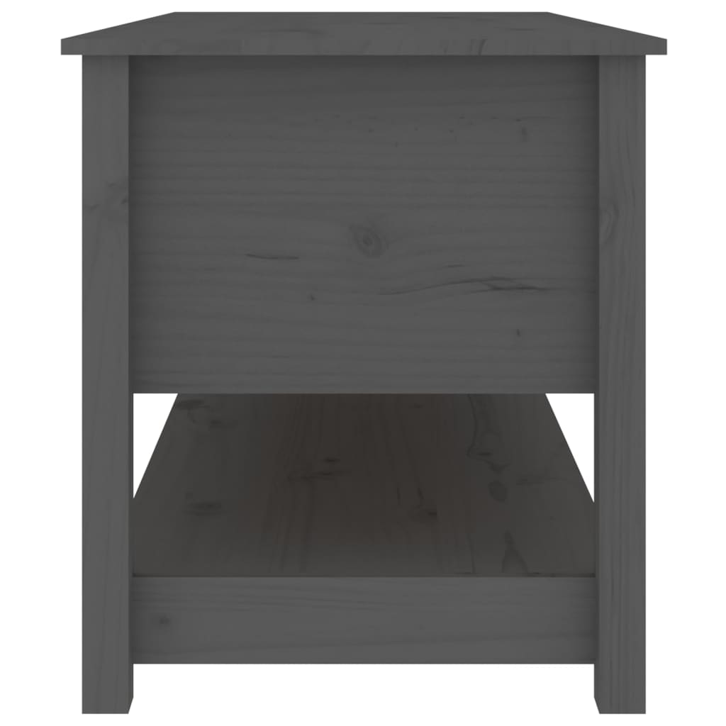 Coffee table, gray, 102x49x55 cm, solid pine wood