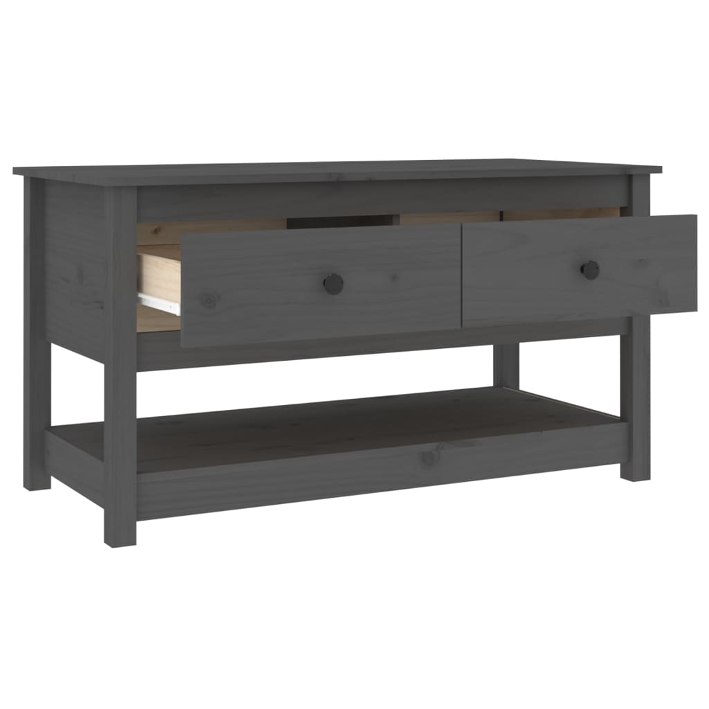 Coffee table, gray, 102x49x55 cm, solid pine wood