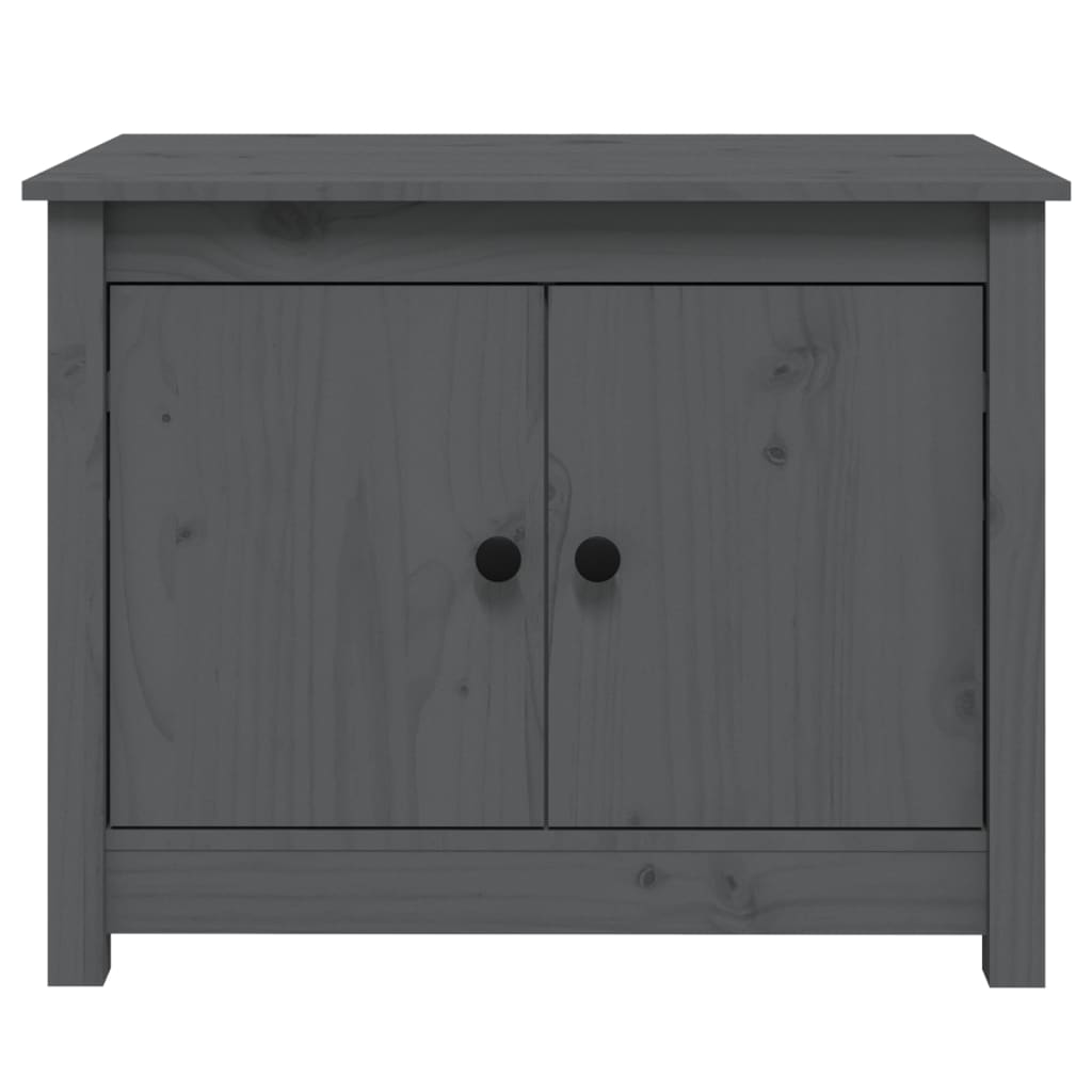 Coffee table, gray, 71x49x55 cm, solid pine wood