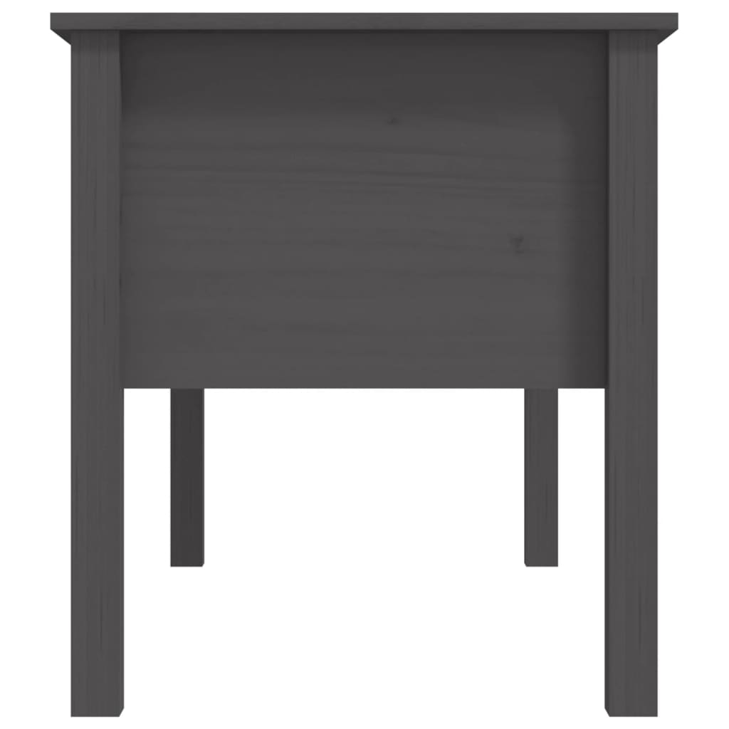 Măsuță de cafea, gri, 102x49x55 cm, lemn masiv de pin
