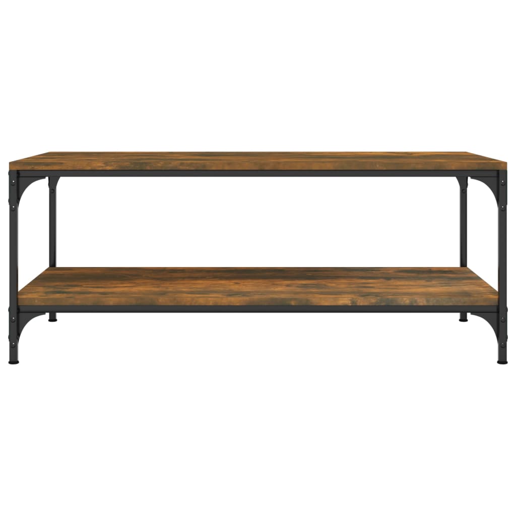 Coffee table, smoky oak, 100x50x40 cm, processed wood
