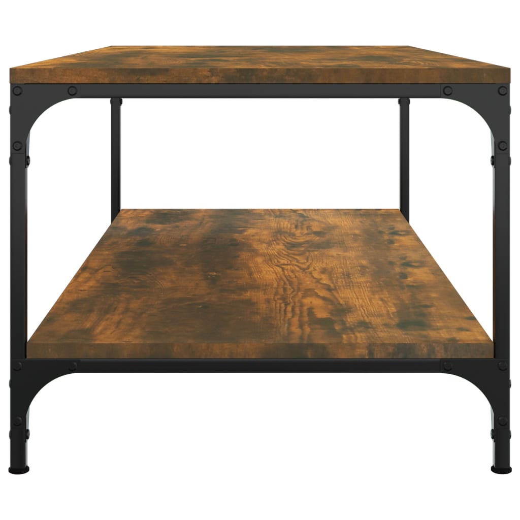 Coffee table, smoky oak, 100x50x40 cm, processed wood