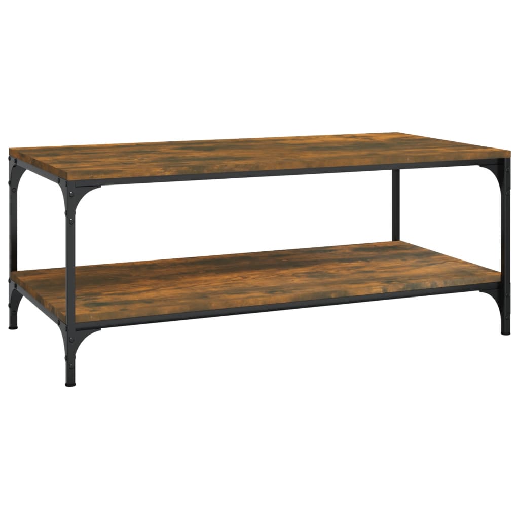 Coffee table, smoky oak, 80x50x40 cm, processed wood