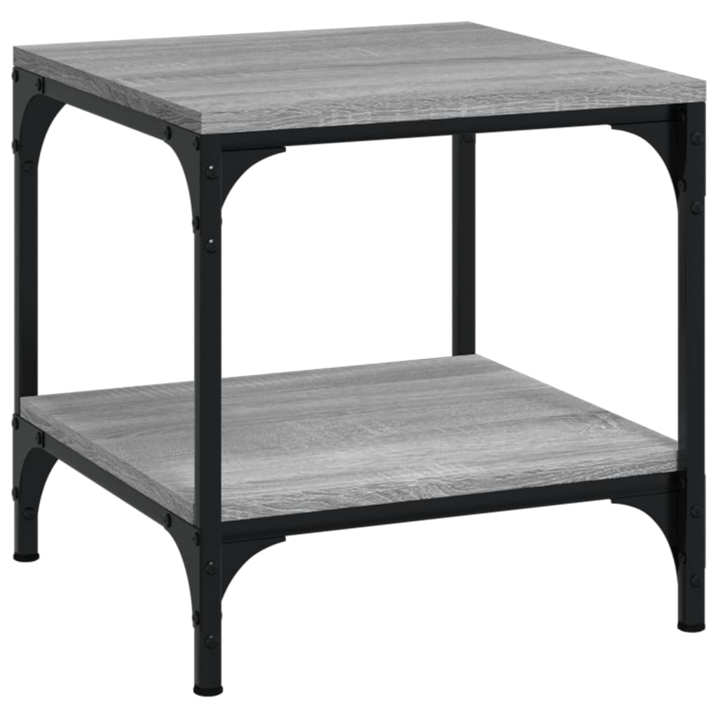 Side tables 2 pcs. sonoma gray 40x40x40 cm processed wood