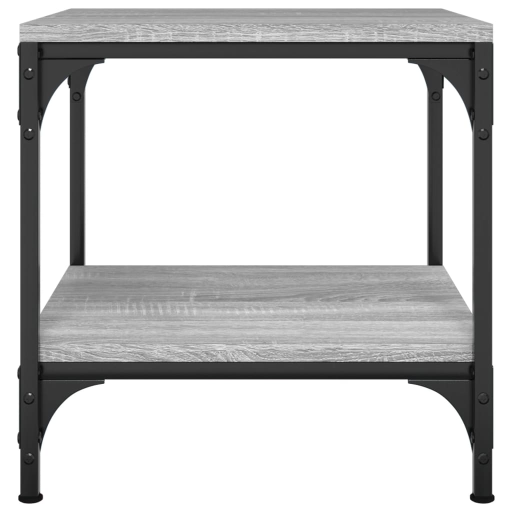 Side tables 2 pcs. sonoma gray 40x40x40 cm processed wood