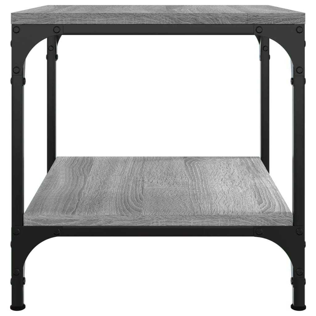 Side tables 2 pcs. sonoma gray 40x40x40 cm processed wood