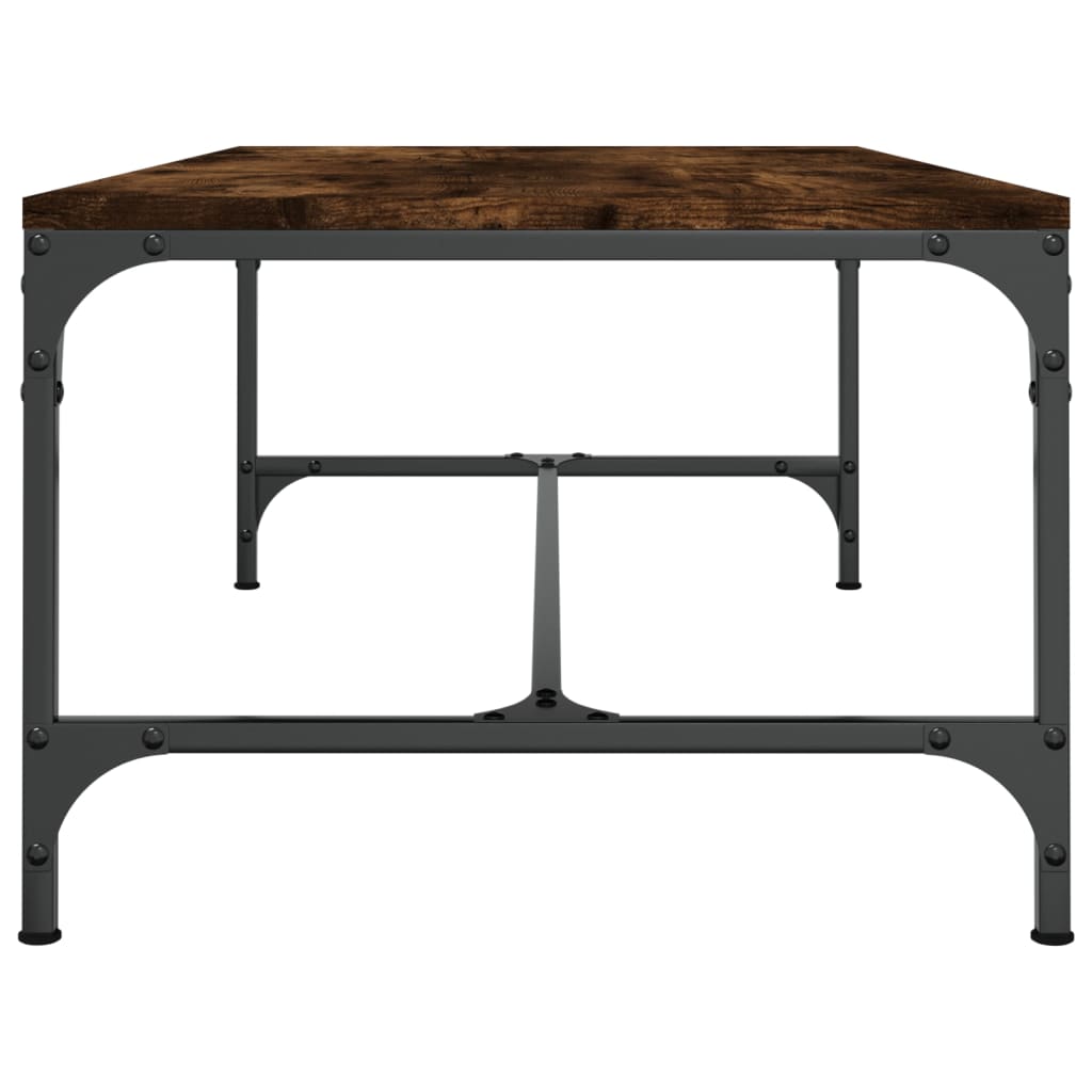 Coffee table, smoky oak, 100x50x35 cm, processed wood