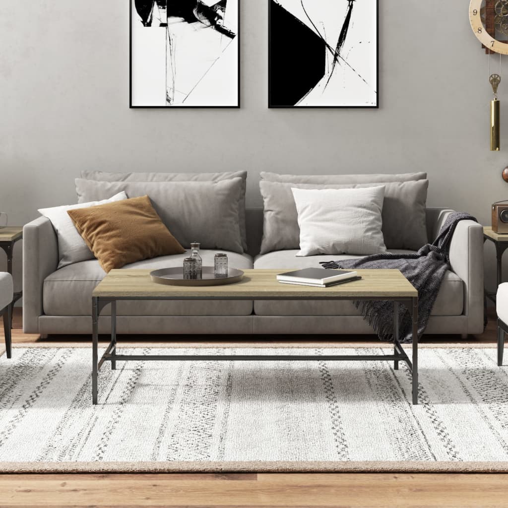 Măsuță de cafea, stejar sonoma, 80x50x35 cm, lemn prelucrat