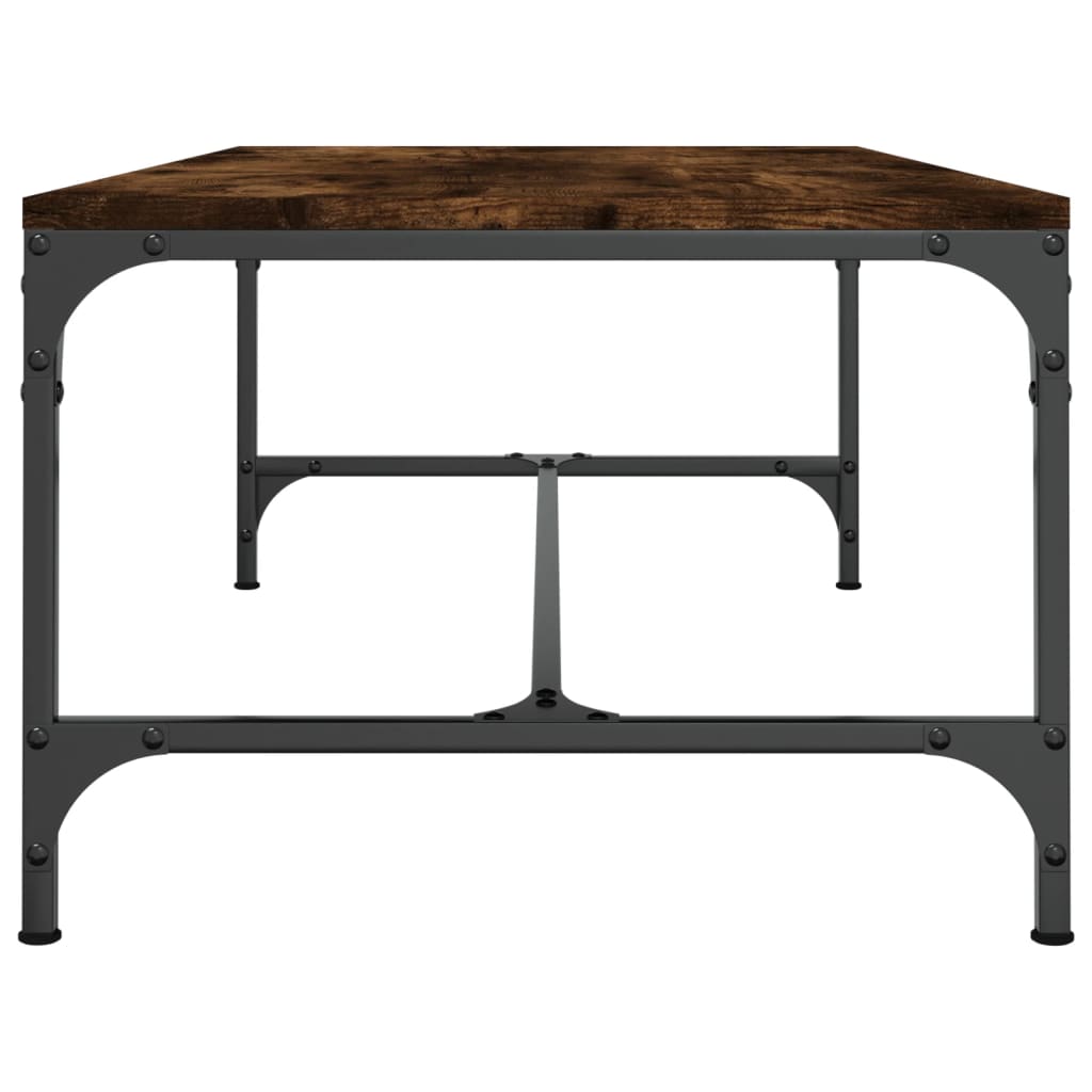 Coffee table, smoky oak, 80x50x35 cm, processed wood