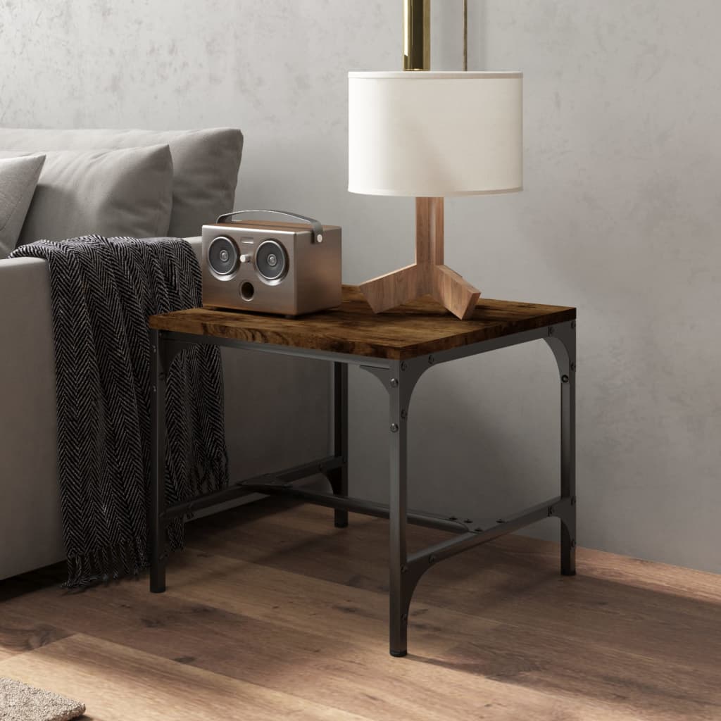 Coffee table, smoky oak, 50x50x35 cm, processed wood