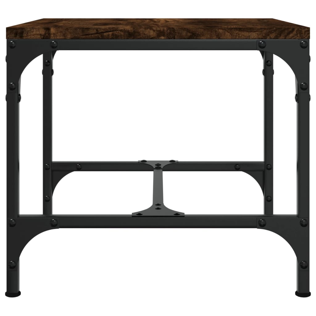 Coffee table, smoky oak, 50x50x35 cm, processed wood