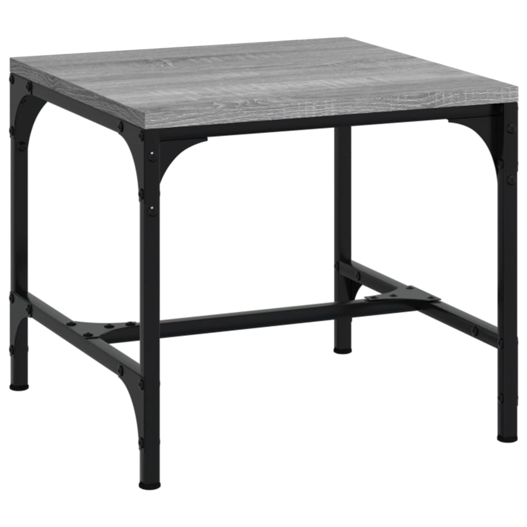 Side tables 2 pcs. sonoma gray 40x40x35 cm processed wood