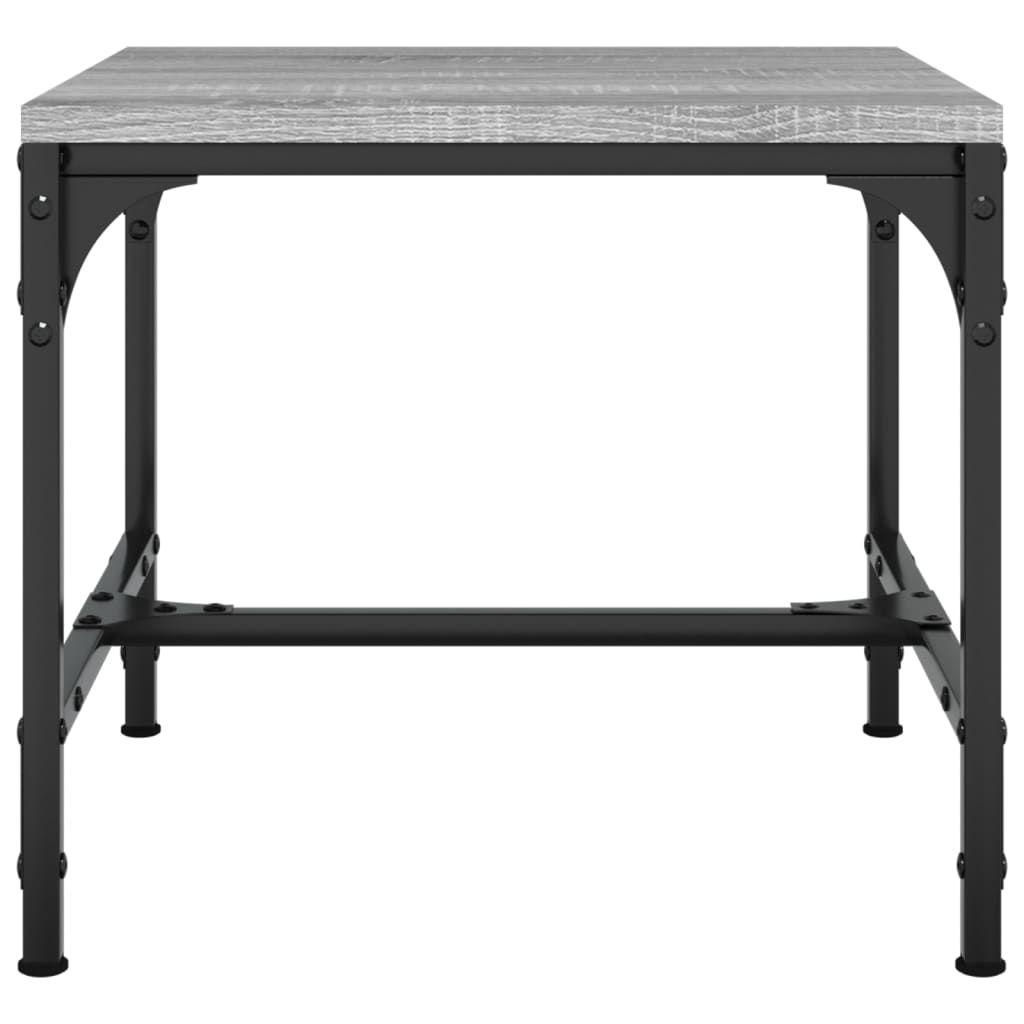 Side tables 2 pcs. sonoma gray 40x40x35 cm processed wood