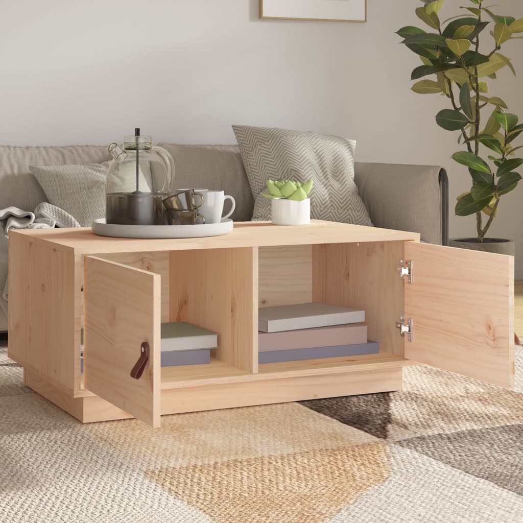 Coffee table, 80x50x35 cm, solid pine wood