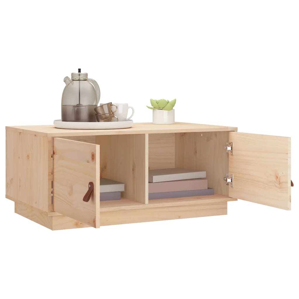 Coffee table, 80x50x35 cm, solid pine wood