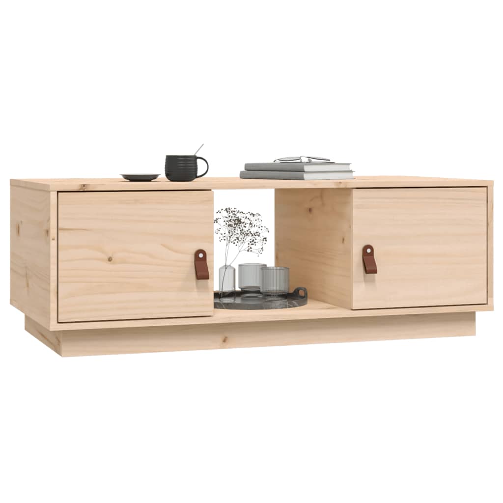 Coffee table, 100x50x35 cm, made of solid pine wood
