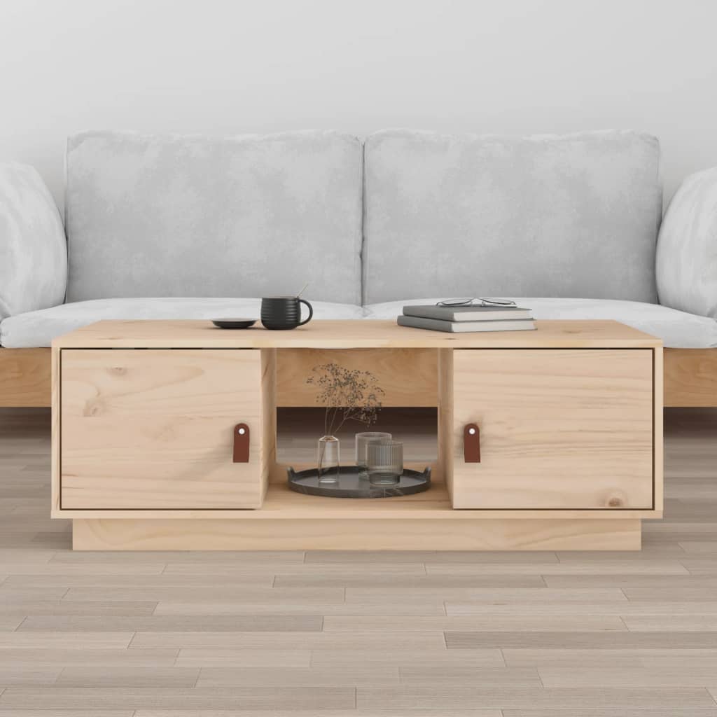 Coffee table, 100x50x35 cm, made of solid pine wood