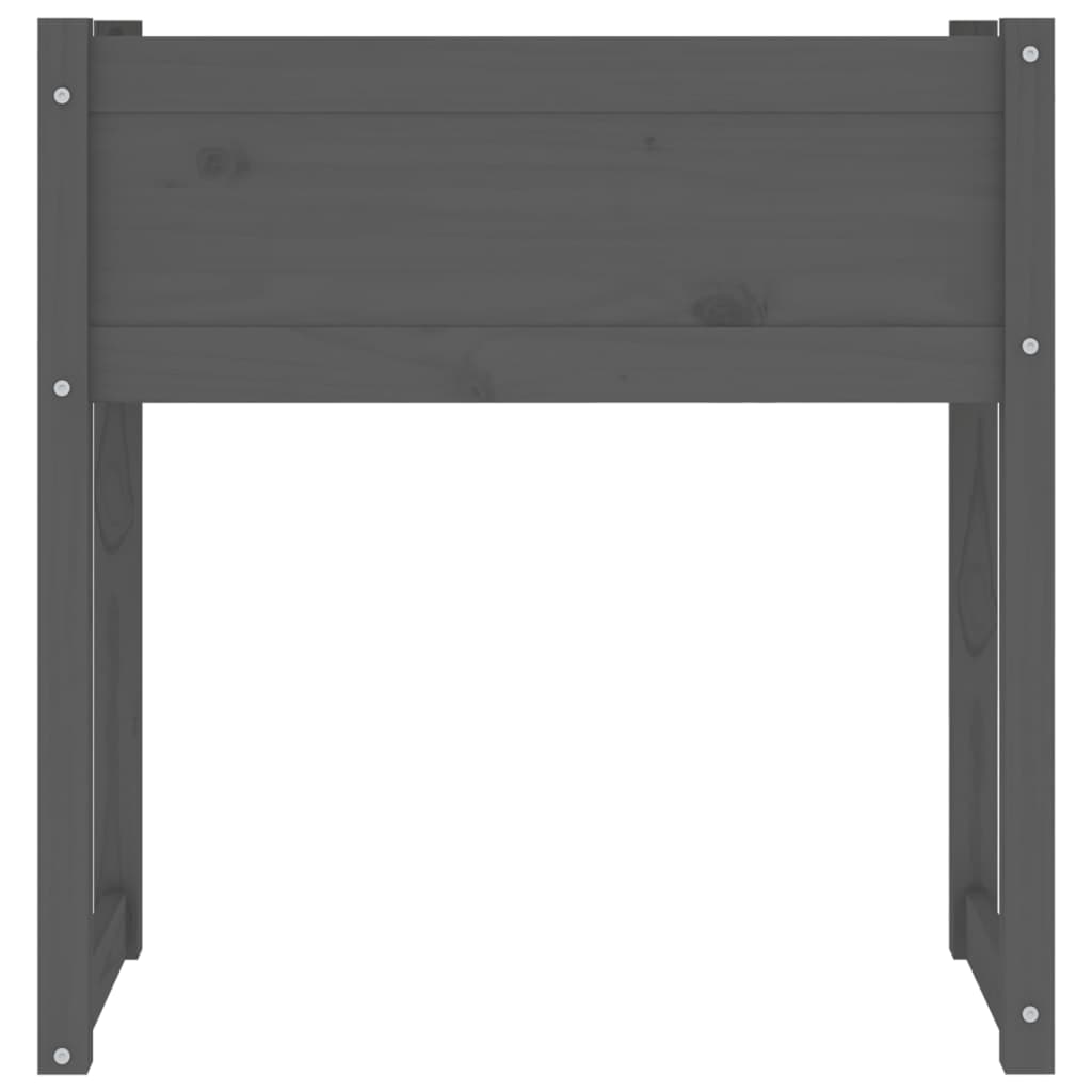 Jardinieră, gri, 78x40x81 cm, lemn masiv de pin