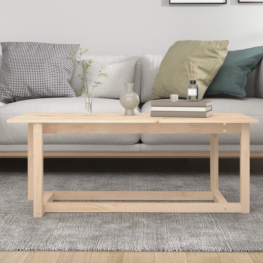 Măsuță de cafea, 110x55x45 cm, lemn masiv de pin