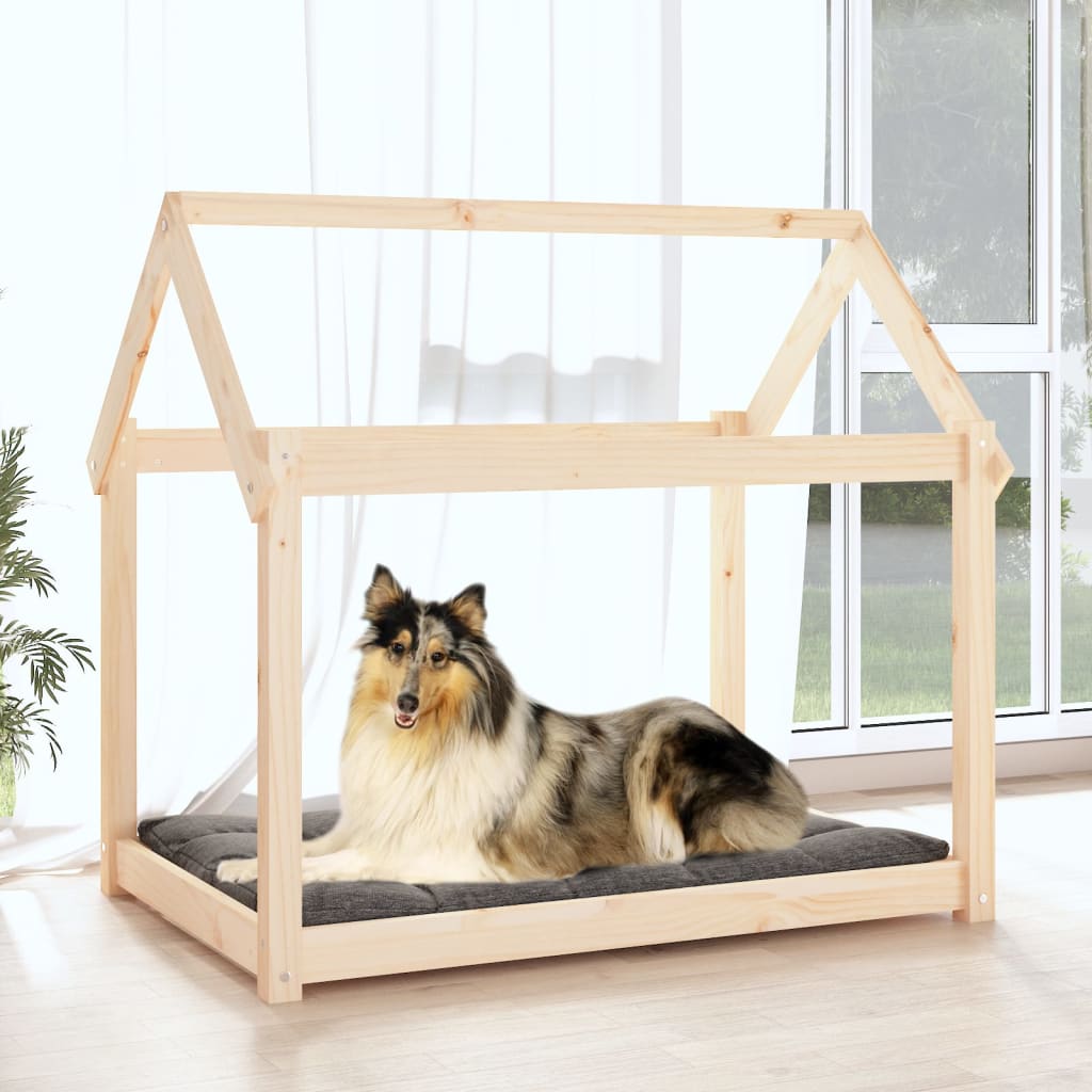 Dog bed, 101x70x90 cm, solid pine wood