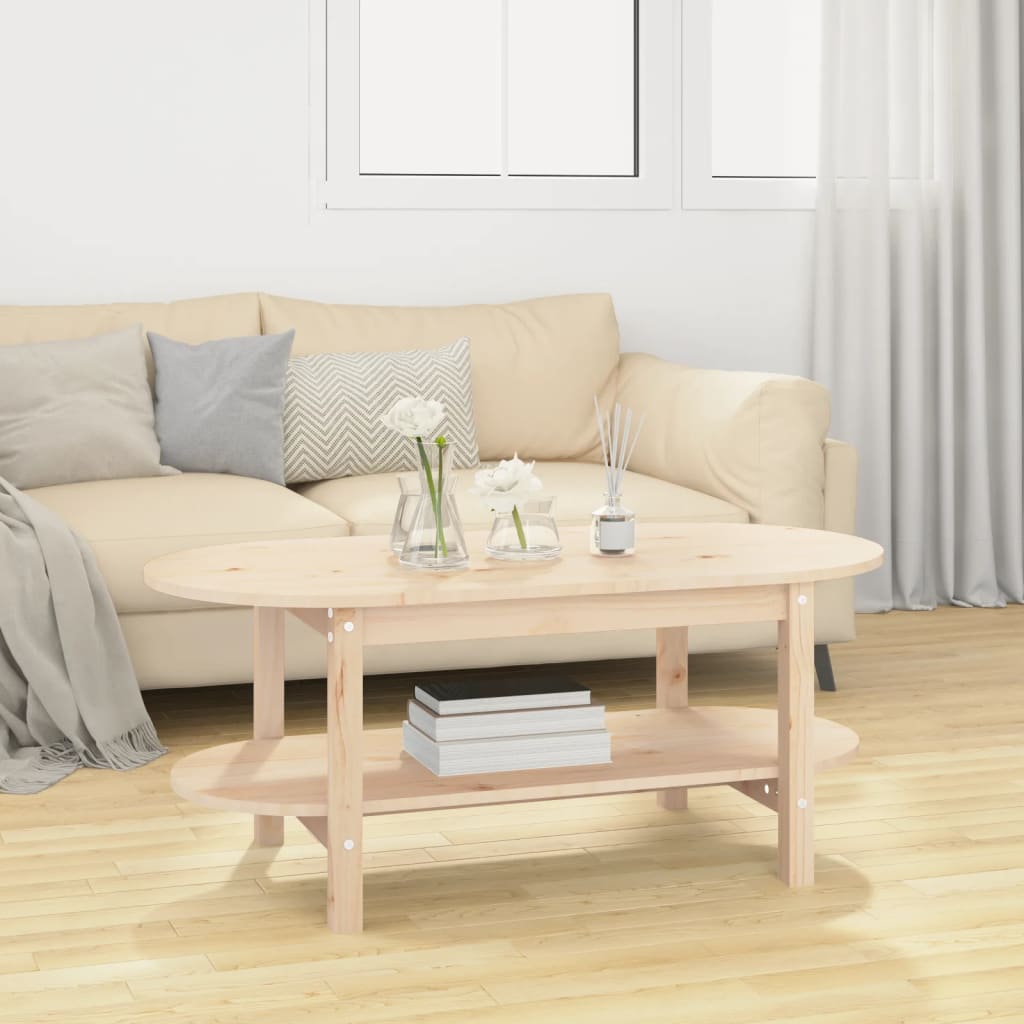 Măsuță de cafea, 110x55x45 cm, lemn masiv de pin