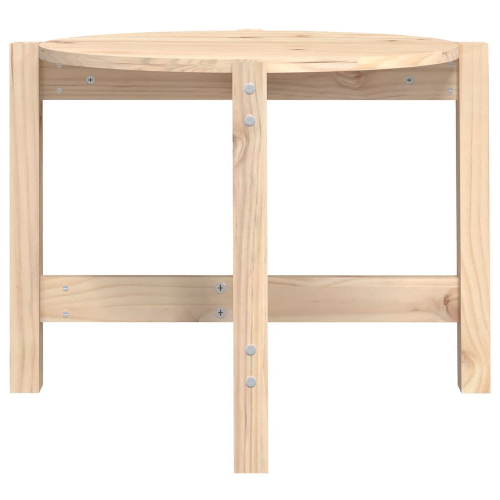 Coffee table, Ø 62.5x45 cm, solid pine wood