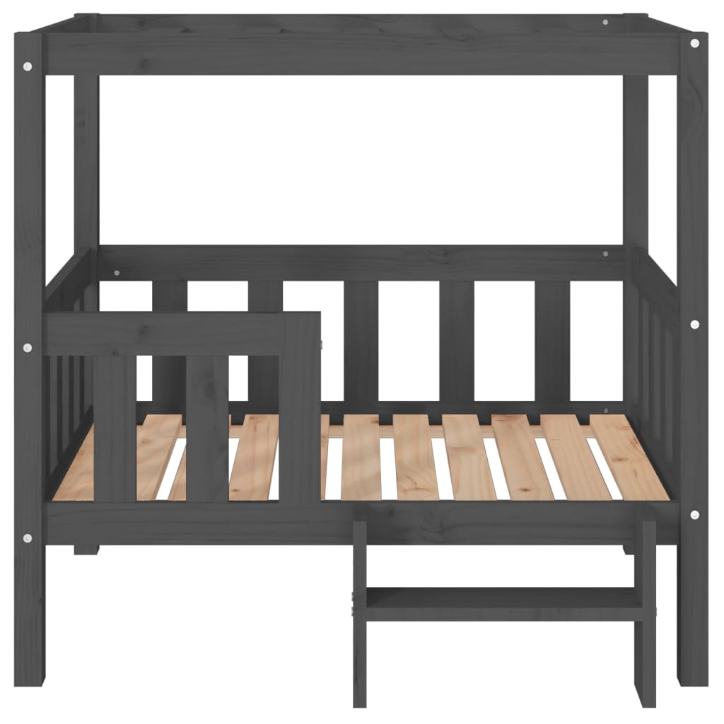 Dog bed, gray, 95.5x73.5x90 cm, solid pine wood
