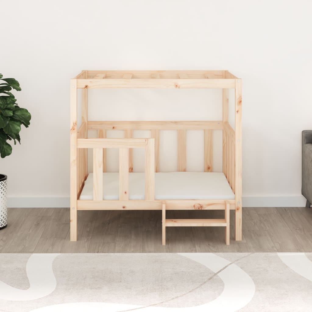 Dog bed, 105.5x83.5x100 cm, solid pine wood