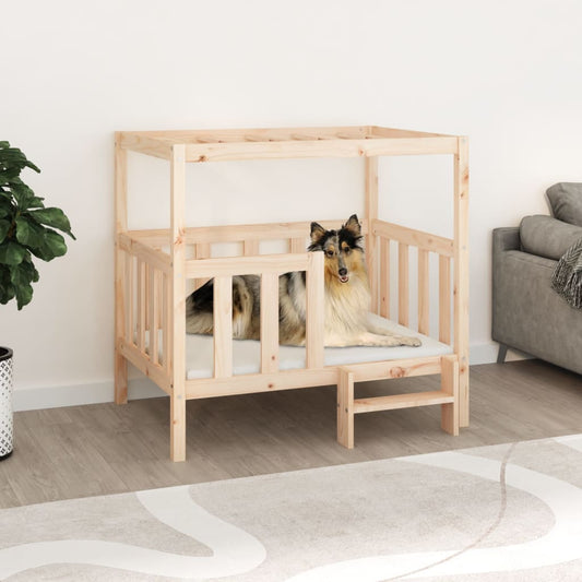 Dog bed, 105.5x83.5x100 cm, solid pine wood