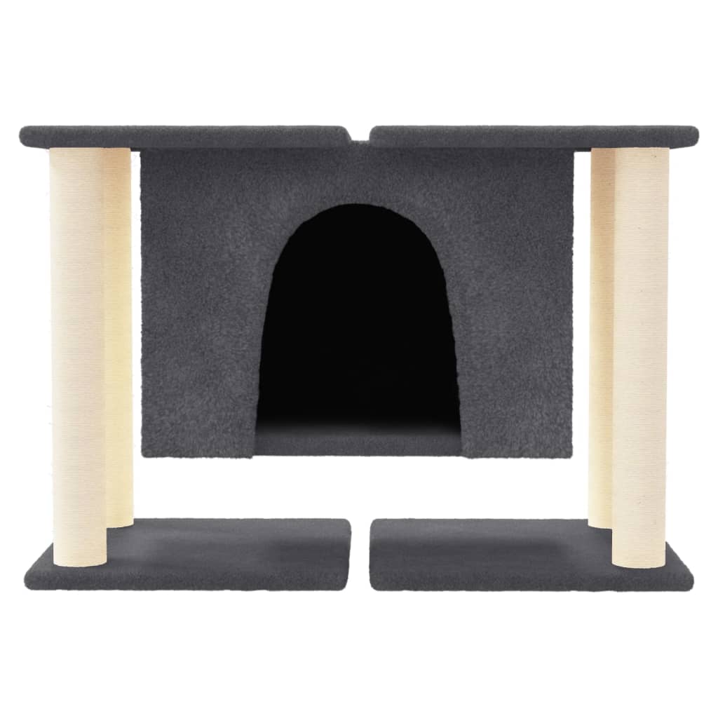 Cat set, sisal rope poles, dark grey, 50 cm