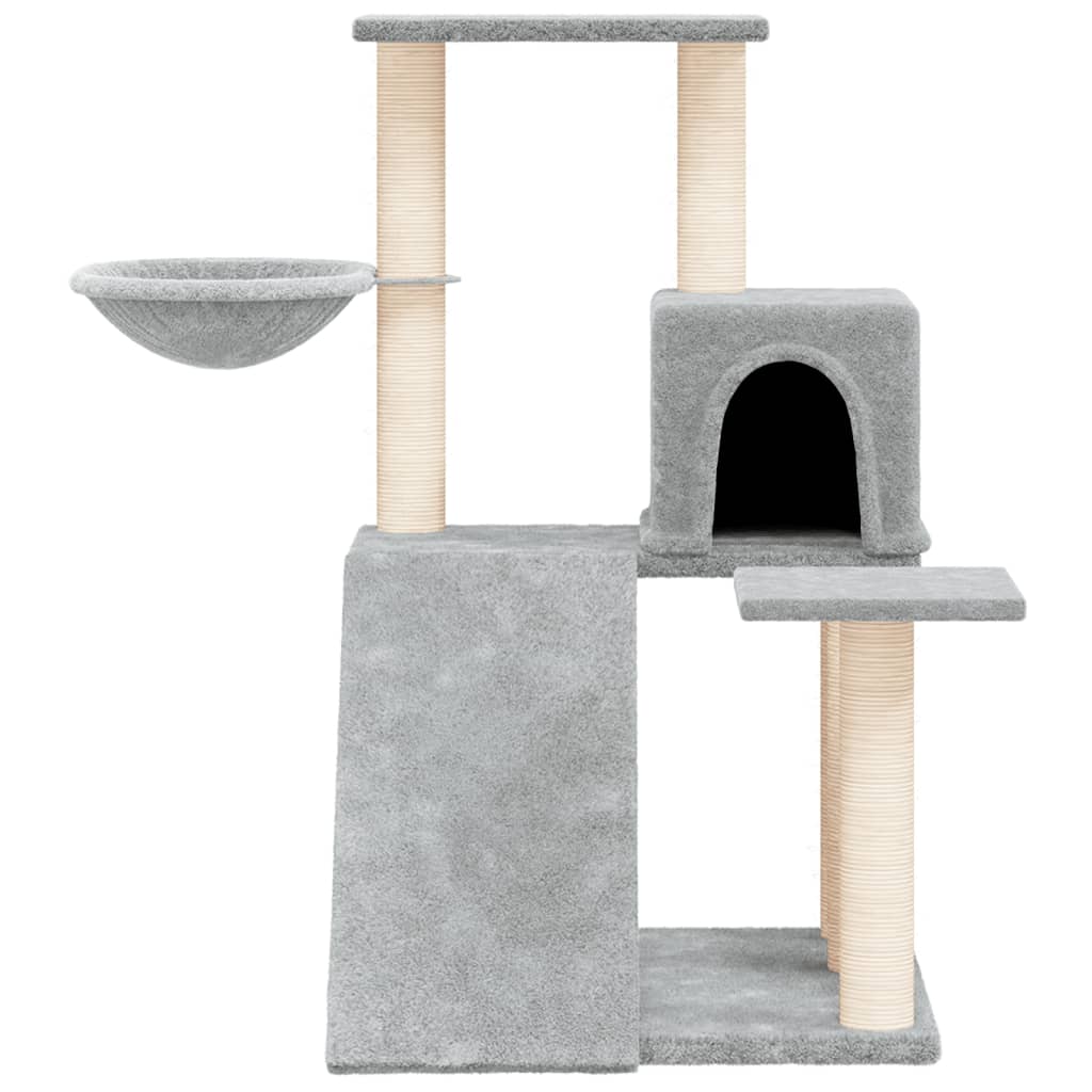Cat set, sisal rope poles, light grey, 82 cm