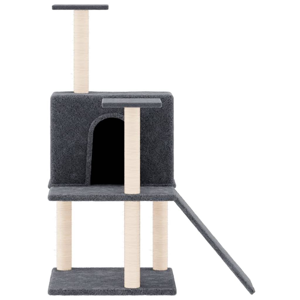Cat set, sisal rope poles, dark grey, 109 cm