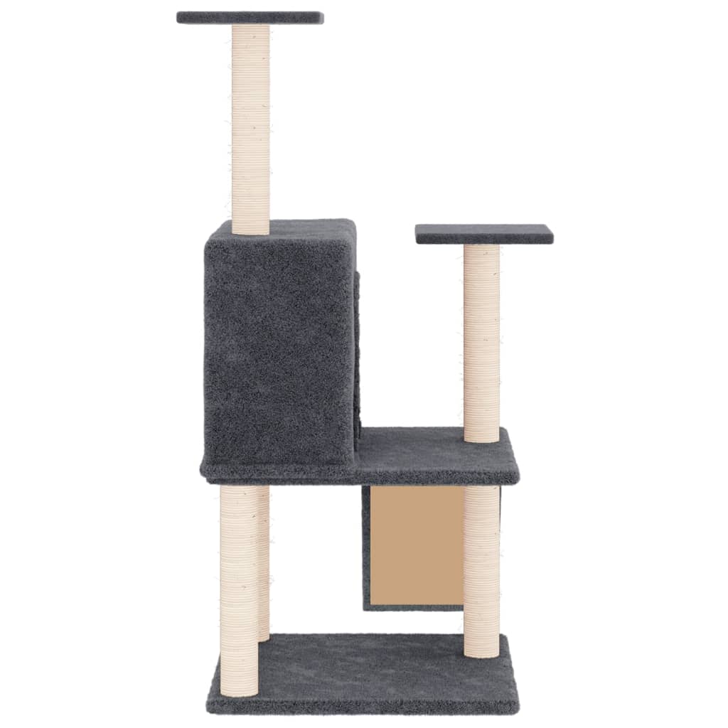 Cat set, sisal rope poles, dark grey, 109 cm