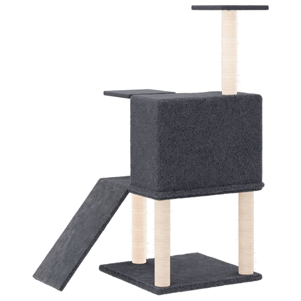Cat set, sisal rope poles, dark grey, 109 cm