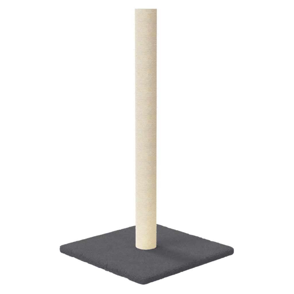 Scratching post for cats, dark grey, 35x35x70 cm