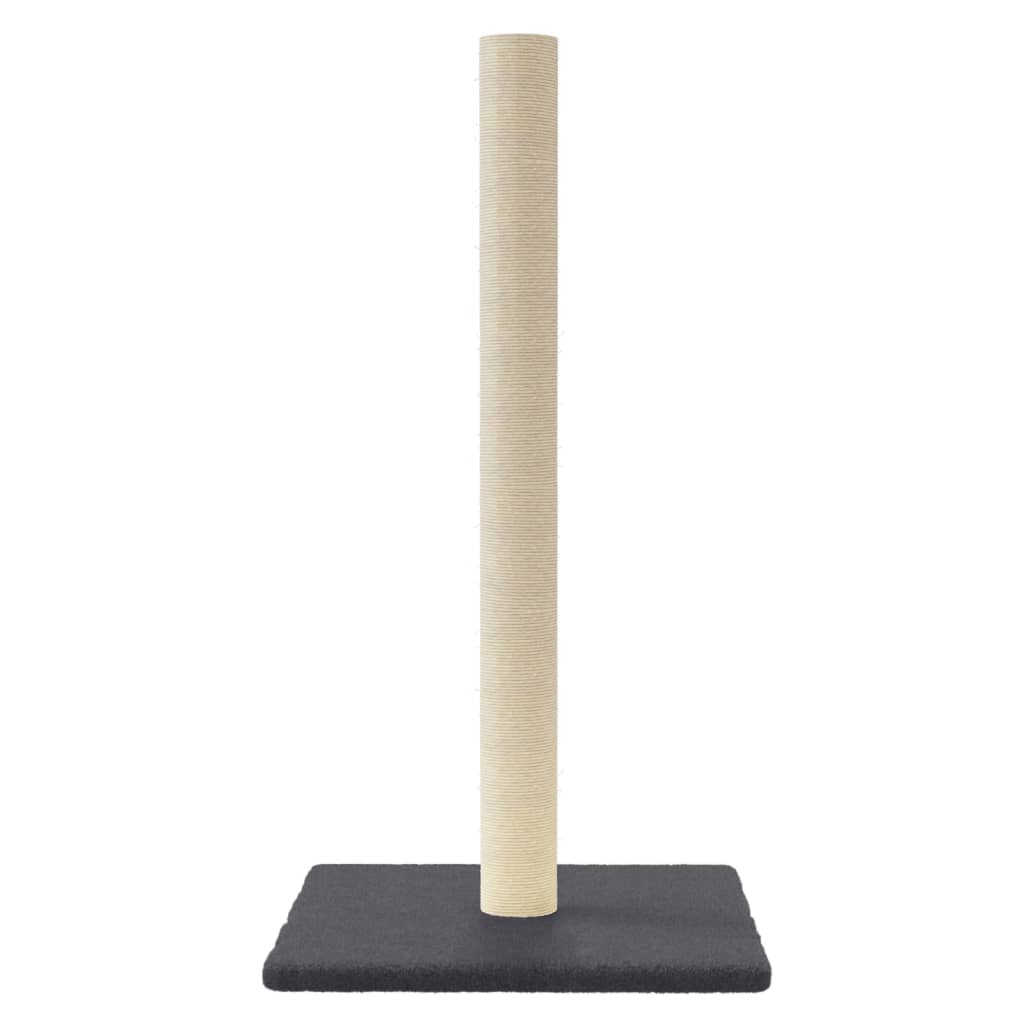 Scratching post for cats, dark grey, 35x35x70 cm