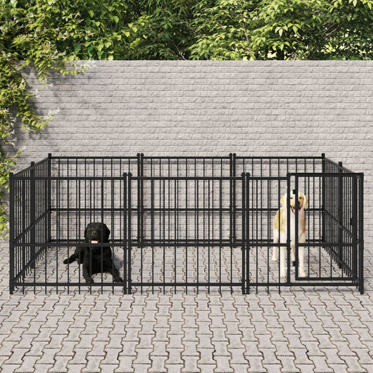 Outdoor dog pen, 5.63 m², steel