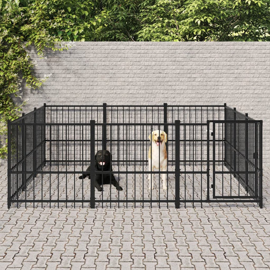 Outdoor dog pen, 8.47 m², steel