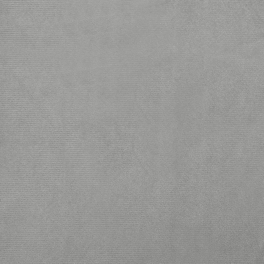 Dog bed, light grey, 50x40x26.5 cm, velvet